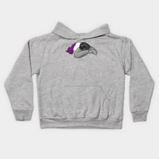 Asexual Pride Sloth Kids Hoodie